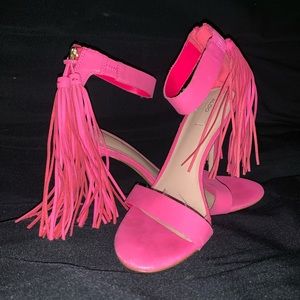 ALDO hot pink 6.5 women’s heels tassel pumps
